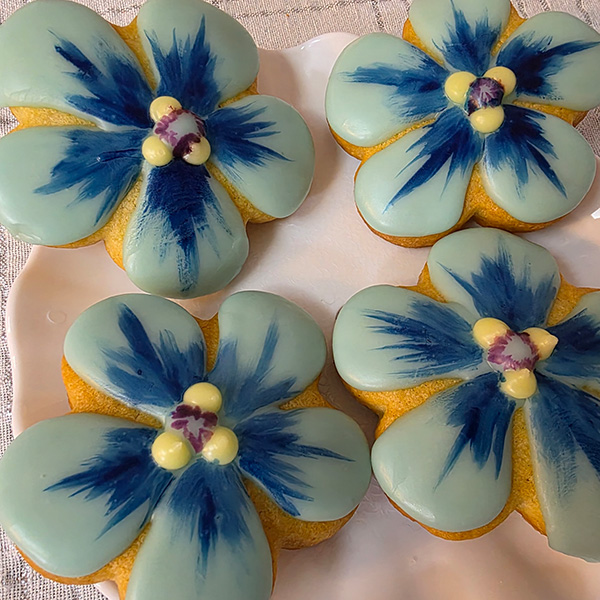 Sugar Mama's Sugar Cookie - Flower 04 - 5 Round Tipped Petals