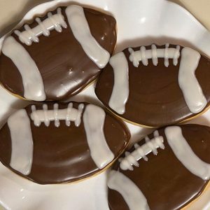 Sugar Mama's Sugar Cookie Brown Football White Stripes White Laces