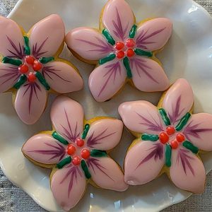 Sugar Mama's Sugar Cookie Pink Flower 5 Petals
