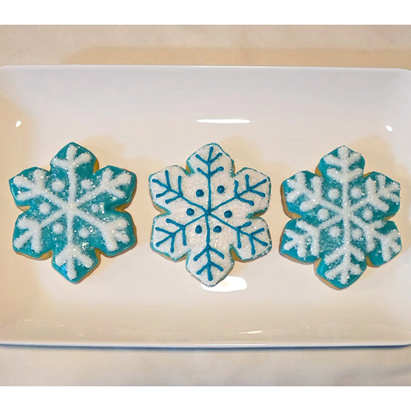 Sugar Mama's Sugar Cookie White Blue Turquoise Snowflake